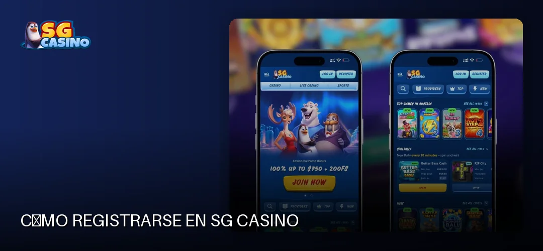 Cómo registrarse en SG Casino