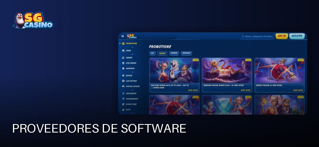 Proveedores de software