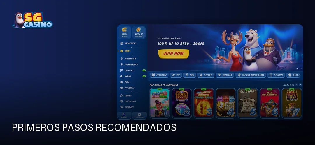 Primeros pasos recomendados
